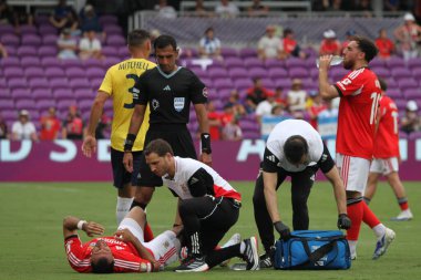 20 Haziran 2025, Orlando, Florida, ABD: Orlando 'daki Inter & co Stadyumu' ndaki faz grubunda sl benfica ve Auckland FC arasındaki futbol maçı. (niyi fote / the new ws2)