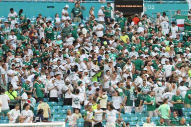 23 Haziran 2025, Miami, Florida: Miami 'deki Hard Rock Stadyumu' nda oynanan Fifa Dünya Kulüpler Kupası 'nın son maçında Miami FC ve Palmeiras arasında oynanan futbol maçı taraftarları. (niyi fote / the new ws2)