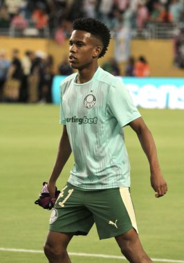 23 Haziran 2025, Miami, Florida, ABD: estevao of palmeiras Inter miami fc ve palmeiras arasındaki futbol maçı sırasında Fifa Dünya Kulüpler Kupası 'nın son maçında Hard Rock Stadyumu' nda (niyi fote / theenews2)