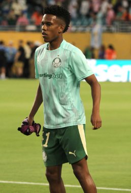 23 Haziran 2025, Miami, Florida, ABD: estevao of palmeiras Inter miami fc ve palmeiras arasındaki futbol maçı sırasında Fifa Dünya Kulüpler Kupası 'nın son maçında Hard Rock Stadyumu' nda (niyi fote / theenews2)