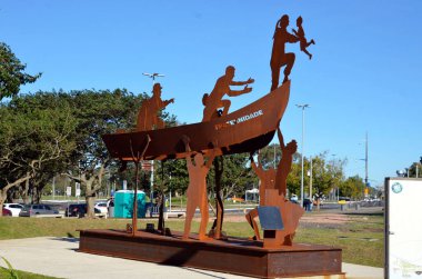 Porto alegre (rs), Brezilya 07 / 01 / 2025 Rio Grande do Sul 'un başkenti bu Salı (1.) guaiba' nın yükselen seviyesinden muzdarip olmaya devam ediyor. (Çello Oliver / The Newws2)