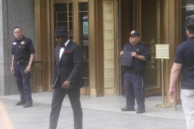 Sean Diddy Combs şantaj komplosundan suçsuz bulundu. 2 Temmuz 2025, New York, ABD Sean Cobs 'un çocuklarının vaftiz babası Sean Diddy Combs' un duruşmasında.