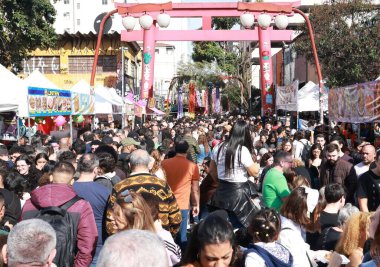 Sao Paulo (sp), Brezilya 07 / 05 / 2025 - 46. Tanabata matsuri - 5 ve 6 Temmuz 2025 tarihlerinde Sao Paulo 'daki Liberdade Mahallesi ve komşu caddelerde düzenlenmiştir. (leco viana / the newws2)