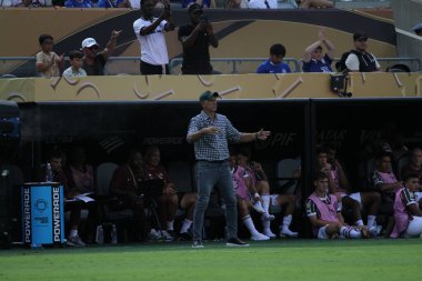 Fluminense x Chelsea - Yarı finaller: FIFA Dünya Kulüpler Kupası 2025. 8 Temmuz 2025, New Jersey, ABD: Fluminense koçu Renato Gaucho, Fluminense ve Chelsea arasında oynanan bir futbol maçı sırasında, Dünya Kupası yarı finalleri için geçerlidir (niyi fote / theenews2)