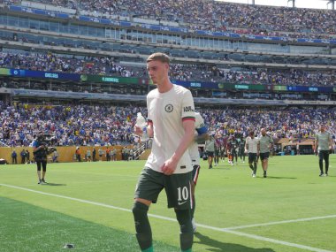 Chelsea, Fifa Dünya Kupası 2025 yarı finallerinde fluminense 'i yendi. 8 Temmuz 2025, New Jersey, ABD: Chelsea oyuncuları futbol maçından sonra taraftarlarıyla fluminense 'e karşı zaferlerini kutluyorlar (niyi fote / thews2)