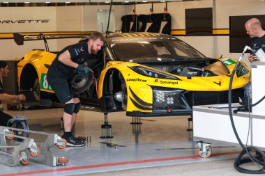 Sao Paulo (SP), Brezilya 7 / 10 / 2025 Movement in the Rolex 6 Hours of Sao Paulo pit, in the Fifth of the FIA WEC (Dünya Dayanıklılık Şampiyonası), which 's taken at the Jose Carlos Pace racetrack (leco viana / thenews2)