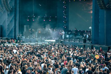 Belo Horizonte (MG), Brezilya, 12 Temmuz 2025. Nando Reis, bu Cumartesi günü Prime Rock Brasil 'deki performansı sırasında Mineirao Stadyumu' nda (diego tavares / theenews2)