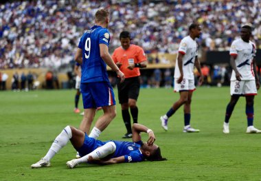 13 Temmuz 2025, New Jersey, ABD: Chelsea ile Psg arasında oynanan futbol maçı sırasında New Jersey Metlife Stadyumu 'nda oynanan 2025 Dünya Kulüpler Kupası finali için geçerli. Chelsea 3-0 kazandı. (niyi fote / the new ws2)