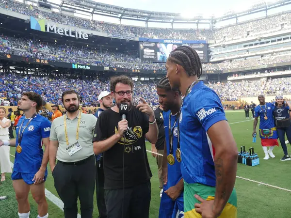 13 Temmuz 2025, New Jersey, ABD: Chelsea ile Psg arasında oynanan futbol maçı sırasında New Jersey Metlife Stadyumu 'ndaki Fifa Dünya Kulüpler Kupası 2025 finali için geçerlidir. Chelsea 3-0 kazandı (niyi fote / theenews2)
