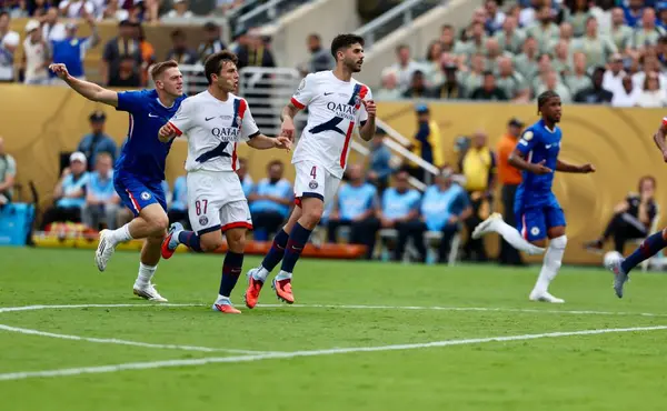 13 Temmuz 2025, New Jersey, ABD: Chelsea ve psg arasındaki futbol maçı New Jersey 'deki Metlife Stadyumu' nda oynanan Fifa Dünya Kulüpler Kupası 2025 finali için geçerlidir. Chelsea 3-0 kazandı. (niyi fote / the new ws2)