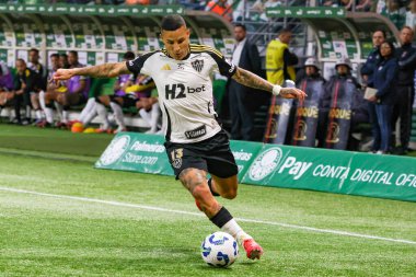 Sao Paulo (sp), Brezilya 07 / 20 / 2025 - Palmeiras ve atletico mineiro arasındaki maçta atletico mineiro 'nun Guilherme arana' sı Brezilya futbol şampiyonasının 15. raundunda (tomze fonseca / thews2)