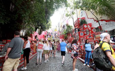 Rio de Janeiro (rj), Brezilya 07 / 23 / 2025 - bu çarşamba, 23 Temmuz 2025 'te Rio de Janeiro şehrinin merkezinde yer alan selaron merdiven manzarası. (Onofre Veras / Yeni2) 