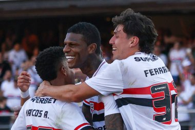 Sao Paulo (SP), Brezilya 7 / 27 / 2025 - Oyuncu Robert Arboleda, Brezilya şampiyonası için geçerli olan Sao Paulo ve Fluminense arasındaki maçta Morumbis 'te (tomze fonseca / theenews2)