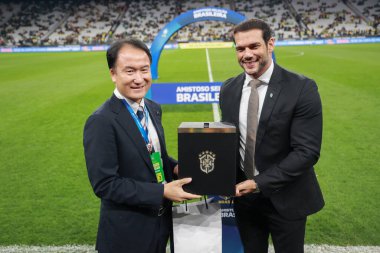 Rio de Janeiro (RJ), 30 Temmuz 2025 - CBF Başkanı Samir Xaud, Roraima Seçim Mahkemesi 'nin talebi üzerine 30 Temmuz 2025 Çarşamba sabahı düzenlenen Federal Polis operasyonunun hedefleri arasında yer alıyor. (leco viana\ yeni2))