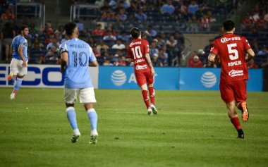 5 Ağustos 2025, New York, ABD: juan angulo # 10 of toluca, ABD 'nin nycfc' si ile Meksika 'nın toluca f.c' si arasındaki futbol maçında lig kupası 2025 'te (niyi fote / thews2)