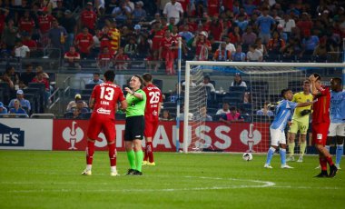 5 Ağustos 2025, New York, ABD: paulinho # 26 of toluca, ABD 'li nycfc ile Meksika' lı deportivo toluca f.c arasında oynanan futbol maçında takımların ikinci golünü atmıştır (niyi fote / theenews2)