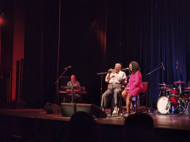 Sao Paulo (SP), 15 Ağustos 2025 - Music / Blues / Claudette King - The Sabesp Frei Caneca Theater 15 Ağustos Cuma günü, Blues Bossa Jam Sesion projesinin açılışına ev sahipliği yaptı. (leco viana\ yeni2))