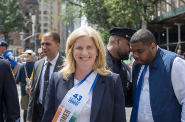 17 Ağustos 2025, New York, New York, ABD New York Emniyet Müdürlüğü (NYPD) komiseri Jessica Tisch, 17 Ağustos 2025 'te Madison Bulvarı' ndaki 43. (M10 'lar\ yeni 2ler))