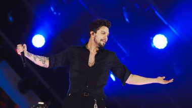 Sao Paulo (SP), 08 / 16 / 2025 - Luan / Santana / SP - Şarkıcı Luan Santana, Farraial 2025, Arena Anhembi, Cumartesi gecesi, 16 Ağustos 2025 (Milene Cardoso / Thenews2)  