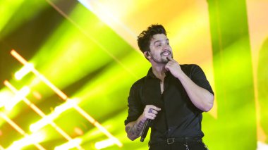 Sao Paulo (SP), 08 / 16 / 2025 - Luan / Santana / SP - Şarkıcı Luan Santana, Farraial 2025, Arena Anhembi, Cumartesi gecesi, 16 Ağustos 2025 (Milene Cardoso / Thenews2)  