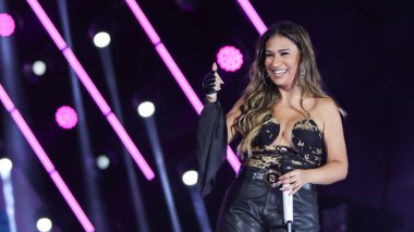 Sao Paulo (sp), Brazil 08 / 16 / 2025 - şarkıcı Simone Mendes 'in gösterisi, farraial 2025' te, bu cumartesi gecesi, 16 Ağustos 2025 (Milene Cardoso / Thenews2) 