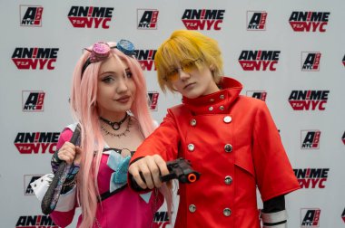2025 anime nyc - birinci gün. 21 Ağustos 2025, New York, New York, ABD: Cosplayers poz 2025 anime nyc sırasında Jacob Javits Center 'da 21 Ağustos 2025, New York. (m10 'lar / yeniler 2)