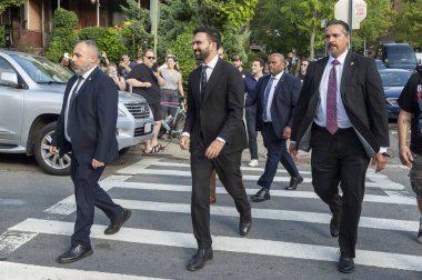 24 Ağustos 2025, New York, New York, ABD belediye başkanı adayı Mamdani yaz çöpçü avının son durağına geldi. (M10 'lar\ yeni 2ler))