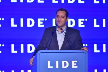 Rio de Janeiro (RJ), 22 Ağustos 2025 - Rio de Janeiro Belediye Başkan Yardımcısı Eduardo Cavaliere. Copacabana 'daki Fairmont Otel' de (RJ) düzenlenen 24. Lide İş Forumu 'nda bu Cuma (22) valiler (saulo angelo / thenews2) bir araya geldi.