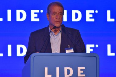 Rio de Janeiro (RJ), 22 Ağustos 2025 - Valdemar da Costa Neto, PL Ulusal Başkanı, 24. Lide İş Forumu sırasında. 24. Lide İş Forumu, Fairmont Otel 'de düzenlendi (saulo angelo / the new ws2)