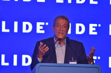 Rio de Janeiro (RJ), 22 Ağustos 2025 - Valdemar da Costa Neto, PL Ulusal Başkanı, 24. Lide İş Forumu sırasında. 24. Lide İş Forumu, Fairmont Otel 'de düzenlendi (saulo angelo / the new ws2)