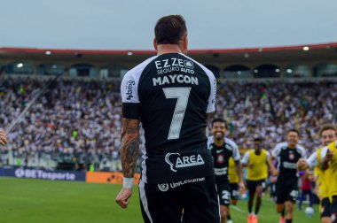 Rio de Janeiro (RJ), Brezilya 08 / 24 / 2025 - Futbolcu Maycon, 2025 Brezilya Şampiyonası A Serisi için geçerli olan Vasco ve Corinthians arasındaki maçta Sao Januario Stadyumu 'nda (Gabby costa / thenews2)