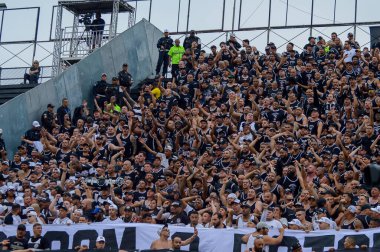 Rio de Janeiro (rj), Brezilya 08 / 24 / 2025 - Vasco ve Corinthians arasındaki maç sırasında Corinthians taraftarları, sao januario Stadyumu 'nda (Gabby costa / thenews2)
