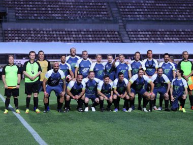 Sao Paulo (SP), Brezilya 08 / 26 / 2025 - Sao Paulo Valisi Tarcisio de Freitas, Sao Paulo Belediye Başkanı Ricardo Nunes ve diğer belediye başkanlarıyla oynadığı futbol maçına katıldı (leandro chemalle / thenews2)