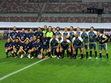 Sao Paulo (SP), Brezilya 08 / 26 / 2025 - Sao Paulo Valisi Tarcisio de Freitas, Sao Paulo Belediye Başkanı Ricardo Nunes ve diğer belediye başkanlarıyla oynadığı futbol maçına katıldı (leandro chemalle / thenews2)