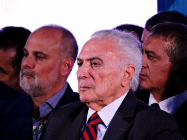 Sao Paulo (SP), Brezilya 08 / 26 / 2025 - Sao Paulo, Tarcisio de Freitas valisi ve Sao Paulo belediye başkanı Ricardo Nunes (leandro chemalle / thenews2)