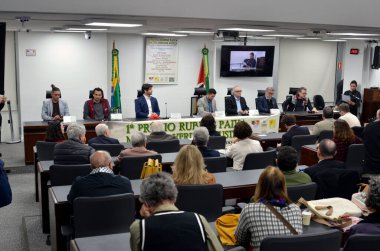 Porto Alegre (SC), 28 Ağustos 2025 İnsan Hakları / Toplum / Diktatörlük - 1. Rubens Paiva Ödülü Bellek, Hakikat ve Adalet Ödülü 'nün sunumu için düzenlenen tören. (Viyolonsel Oliver\ yeni2)                