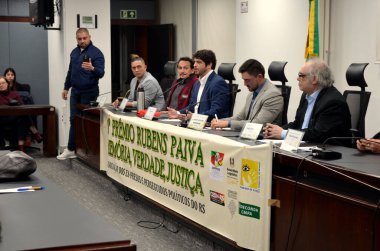 Porto Alegre (SC), 28 Ağustos 2025 İnsan Hakları / Toplum / Diktatörlük - 1. Rubens Paiva Ödülü Bellek, Hakikat ve Adalet Ödülü 'nün sunumu için düzenlenen tören. (Viyolonsel Oliver\ yeni2)                