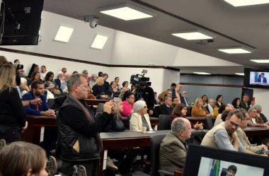 Porto Alegre (SC), 28 Ağustos 2025 İnsan Hakları / Toplum / Diktatörlük - 1. Rubens Paiva Ödülü Bellek, Hakikat ve Adalet Ödülü 'nün sunumu için düzenlenen tören. (Viyolonsel Oliver\ yeni2)                