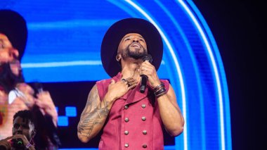 Sao Paulo (sp), Brezilya 08 / 30 / 2025 - Pagonejo bao 'yu gösterin, şarkıcı Alexandre Pires tarafından, bu cumartesi gecesi birleşik alanda, 30 Ağustos 2025. (Fotoğraf: Milene Cardoso / The Newws2) 