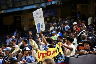 30 Ağustos 2025, New York, ABD: New York 'taki Yankee Stadyumu' nda NickFC ve D.C arasında oynanan futbol maçında taraftarlar birleşti. (niyi fote / the new ws2)