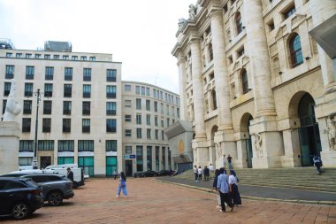 Milan (İtalya), 1 Eylül 2025 - Borsa Italiana İtalya 'nın ana borsası. Karargahı Milano 'dadır. 1997 yılında özelleştirildi ve 2007 yılında London Stock Exchange Group plc tarafından satın alındı (Edson de souza / thews2)