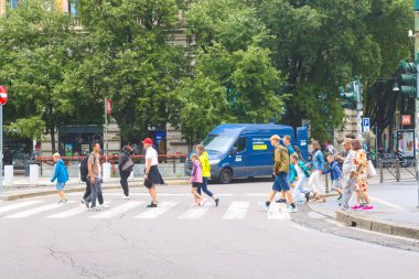 Milan (İtalya), 09 / 01 / 2025 - Milano şehir merkezinde bu Pazartesi öğleden sonra, 1 Eylül 2025 'te büyük bir insan, işçi ve turist hareketi vardı. (Edson De Souza / Yeniler 2) 