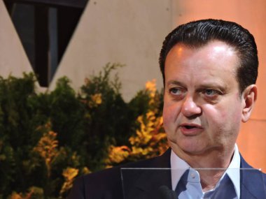 Sao Paulo (SP), Brezilya 25 Eylül 2025 - Sao Paulo 'nun hükümet sekreteri ve PSD başkanı Gilberto Kassab SEMESP (leandro chemalle / thenews2)