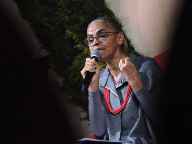 Sao Paulo (SP), Brezilya 26 Eylül 2025 - Çevre ve İklim Değişikliği Bakanı Marina Silva, Sao Paulo Anhembi ilçesinde Semesp tarafından düzenlenen 27. Ulusal Yüksek Öğrenim Forumuna katıldı (leandro chemalle / thenews2)