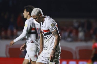 Sao Paulo (SP), 09 / 25 / 2025 - Sao Paulo oyuncusu Luciano Sao Paulo (BRA) ile LDU (ECU) arasındaki maçta üzgün, Copa Libertadores 'in çeyrek finalinin ikinci ayağı için geçerli. (leco viana\ yeni2))