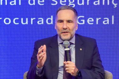 Sao Paulo (SP), 26 Eylül, kamu / güvenlik / ticari / dernek / SP - Dr. Mario Sarrubbo Ulusal Kamu Güvenliği Bakanı, Milli Güvenlik Sempozyumuna katıldı. ACSP karargahı. (Marcelo estevao.) (Yeni 2.)