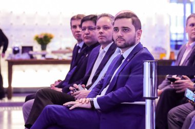 Sao Paulo (SP), 26 Eylül 2025 - Rio Grande do Sul vali yardımcısı Gabriel Souza, Passo Fundo ve Santo Angelo havaalanlarının açık artırmasına katıldı. (Marcelo estevao.) (Yeni 2.)