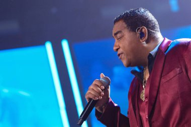 Sao Paulo (sp), 09 / 26 / 2025 show / raca / negra / sp - singer Luis Carlos, the group raca negra 'nın bir gösterisinde, turneden beni de alın, Sao Paulo' da, 26 Eylül 2025 gecesi. (Milene Cardoso / the newws2)