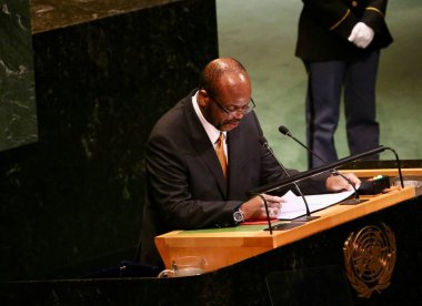 25 Eylül 2025, New York, ABD: Majesteleri Kral III. Mswati, Eswatini Krallığı Başkanı Birleşmiş Milletler genel merkezinde gerçekleşen UNGA 80 Genel Kurul Toplantısına seslendi (niyi fote / thenews2)