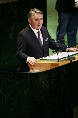 UNGA 80 Genel Kurul Müzakeresi. 25 Eylül 2025, New York, ABD: Bosna-Hersek. (niyi fote\ theenews2)